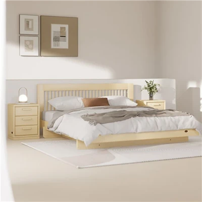 Solid Wood King Bed